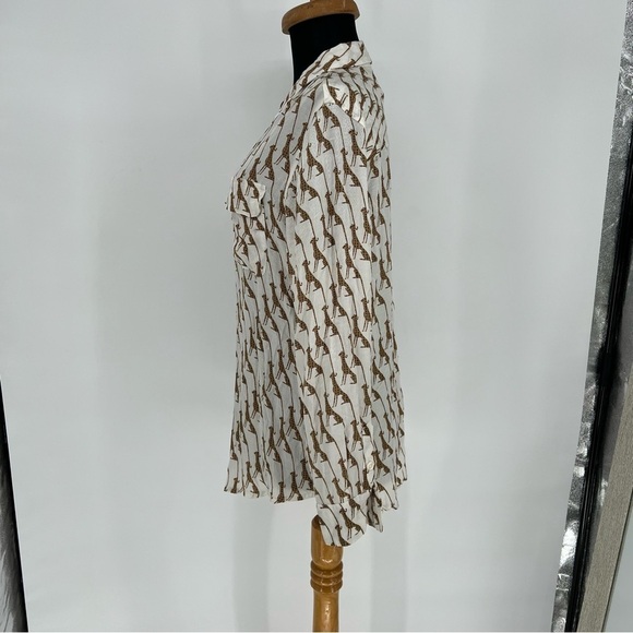 Chicos Whimsy Cheetah Blouse Shirt - Picture 8 of 16
